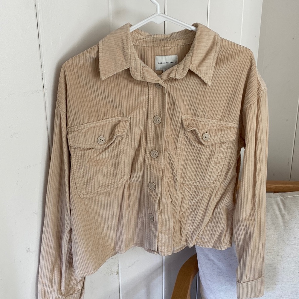American Eagle Cropped Corduroy Jacket